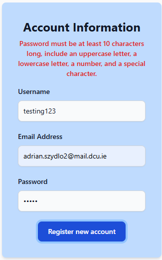 Registration Form