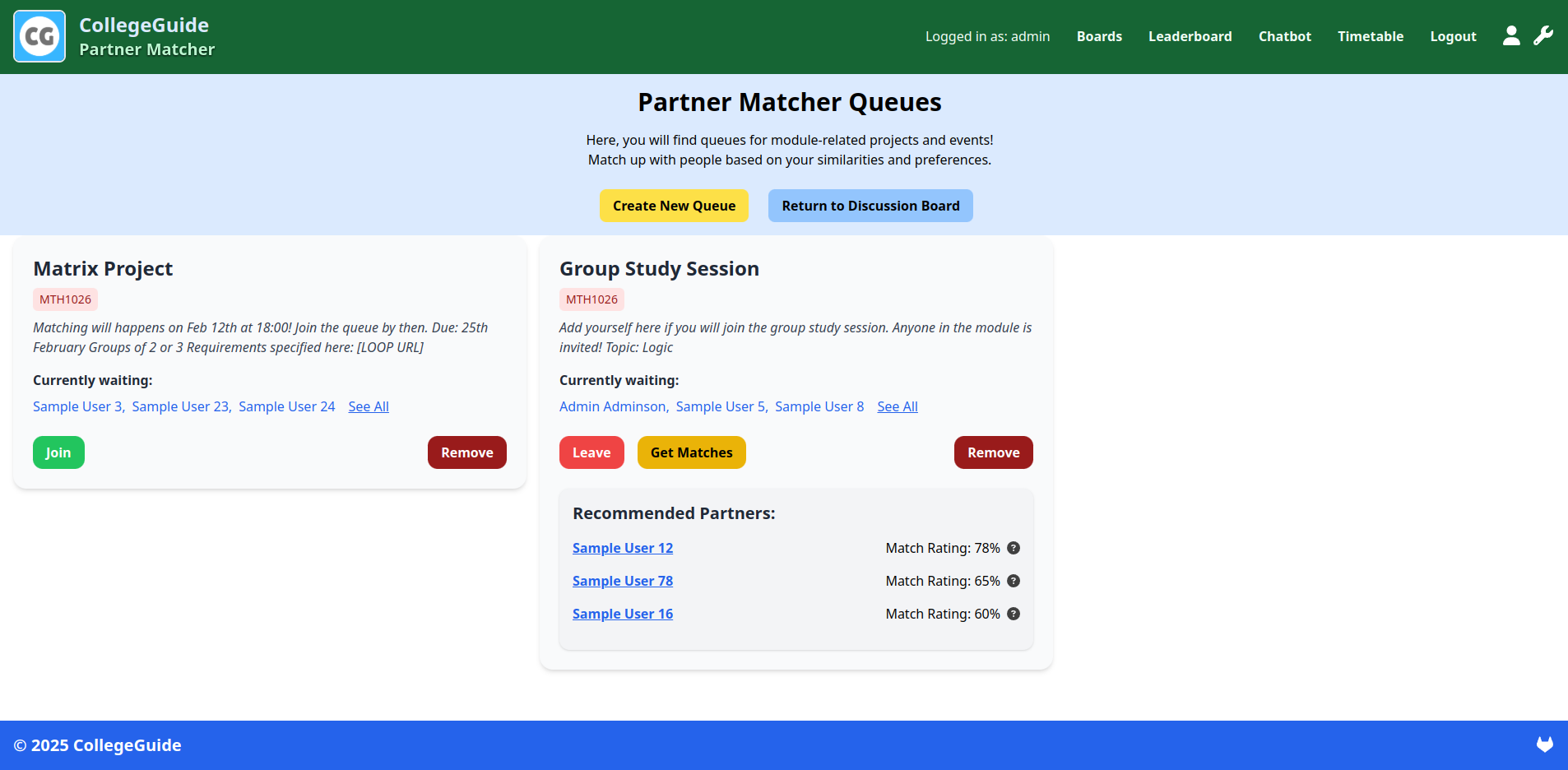 Partner Matcher