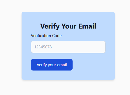 Verification Page
