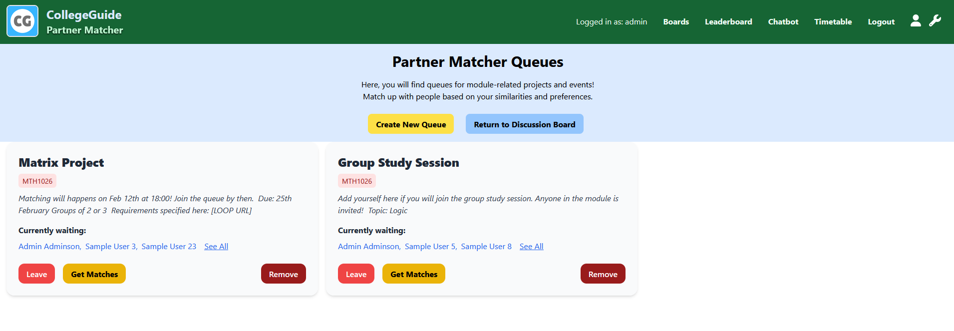 Partner Matcher