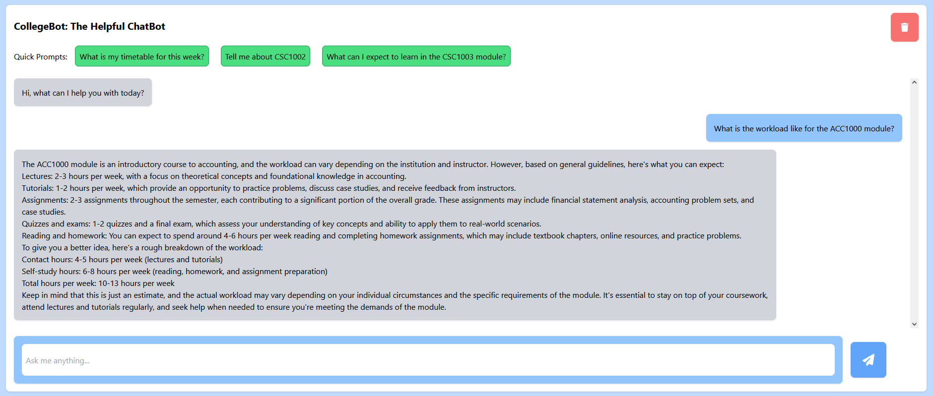 Workload Response